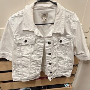 St. John's Bay Off-White Jean Jacket